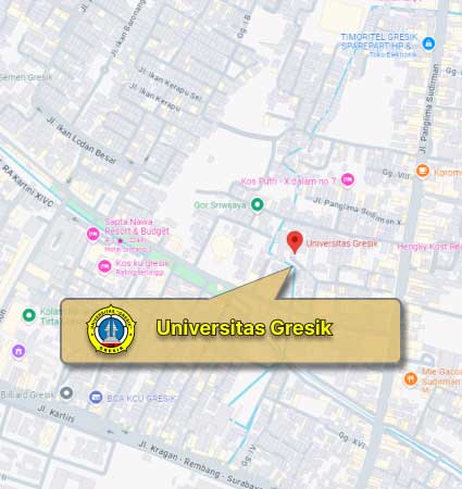 Campus Map & Location Gresik University Nomor